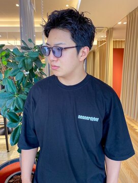 バランス ヘアーアンドアイラッシュ 野田店(balance.) ベリーショート×ピンパーマ