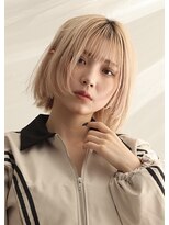 アース 鶴見店(HAIR&MAKE EARTH) 切りっぱなしハイトーンボブ