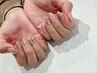 【オフ無料☆】ハンドジェルネイル☆シンプルデザインコース¥7,700→¥6,930