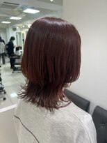 アッシュ 吉祥寺店(Ash)&nbsp;【ブリーチなし】外ハネレイヤーボブ×ピンクカラー