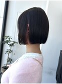 インナーカラー 初カラー ブリーチ ダブルカラー ボブ 美髪
