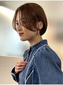 ショートボブ/切りっぱなしボブ/前髪なし/レイヤーボブ