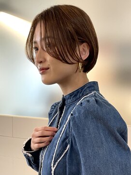 トリコ 柏(tricot) ショートボブ/切りっぱなしボブ/前髪なし/レイヤーボブ