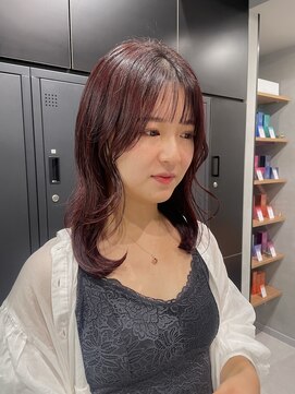 シャルムバイケンジ(Charm.by KENJE) 【ブリーチ履歴も繋げます】ブリーチ無しの「最大限レッド」