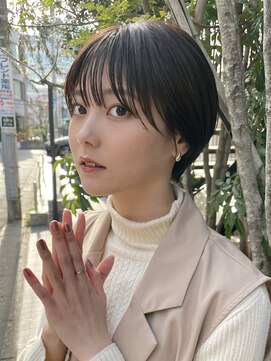 ミィ 表参道(mee.) 前髪/アンブレラカラー/こなれミディ/イメチェン/ぱっつんボブ