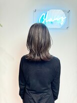 グランツ(GLANZ) アッシュグレージュハイライトレイヤーボブ