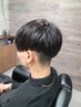メンズカットコース＋ダウンパーマ（シェービング+眉毛カット込み）