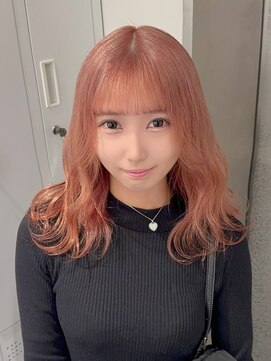 ベレーザ 渋谷(BELEZA) 12863オレンジベージュチェリーレッド外ハネボブワインレッド