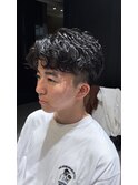【メンズパーマ】アップバングショート
