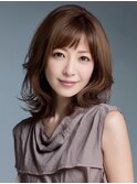 ☆シースルーバング小顔ウルフミディ黒髪メルティカラーボブ