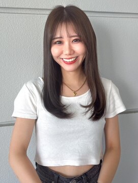 セプト 天神大名(SEPT.) チャコールグレー ブリーチなし ダブルカラー ロング