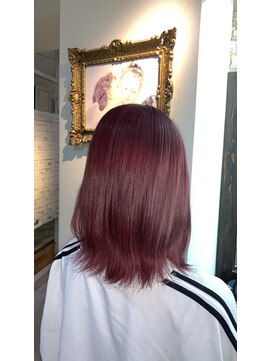 ティグルフォーヘア(TIGRE for hair) ブリーチ一回からできる/ピンクカラー/艶髪