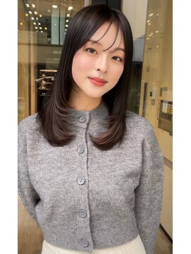 ノイ 銀座(noi) 韓国ヘア／ミディアム/レイヤーカット／前髪カット