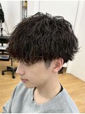 波巻きマッシュパーマ