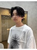 毛流れセンターパート