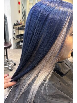 ブルーシルバー/ホワイトシルバー/ダブルカラー/ブリーチ