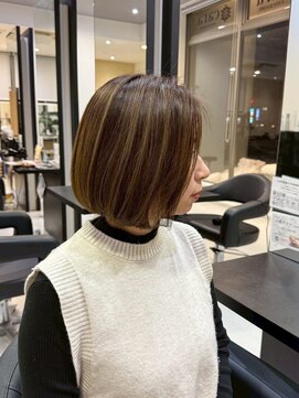 白髪ぼかし/白髪ぼかしハイライト/脱白髪染め/白髪染め/透明感