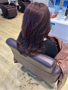 ブーム(BOOM) カシスブラウン×レイヤーカット