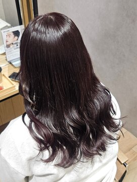 美容室 アクター ほんのりラベンダー感じるピンクカラー