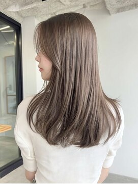 トーン 上大岡(tone.) ミディアムレイヤー”レイヤーカット*髪質改善*ベージュブラウン