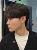 シースルーマッシュ 毛流れ センターパート
