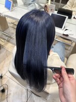 ケンジ 平塚 アネッタ(KENJE annetta) 【ケアブリーチ】ネイビーブルー