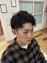 ヒストリー 元住吉(HISTORY)&nbsp;ナチュラルツイストパーマ×刈り上げショート