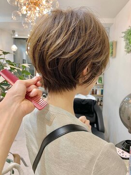 アイドットプラスサッポロ 札幌(i.+SAPPORO) 白髪×髪質改善ミルクブラウンショート小顔ボブ
