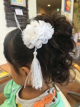 美容室シード(seed) 結婚式お子様アップスタイル