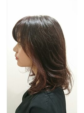 美容室 スタジアム(Stadium) ピンクブラウン＋インナーカラー