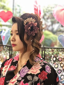 ボンビィヴァン(bon-vivant) 浴衣着付けとヘアセット