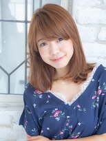 美容室 グローブ 船橋店(globe)&nbsp;重めバングのナチュラルセミディ【船橋】