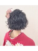 成人式 ★ ウェーブスタイル
