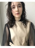 ナチュラルスパイラルカール×アッシュブラウン
