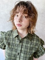 アイティー バイ アルバム 中野店(IT by ALBUM) 無造作ミディ_ハイライトカラーセミウェットウェーブ_27947