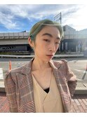 オールバックハンサムショート
