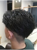 仙台D ニュアンスマッシュ×パーマショート×かきあげstyle