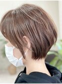 前髪あり/丸みショート/30代/40代/50代/若見え/ショート