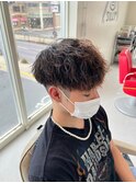滋賀、南草津、メンズ美容室、波巻きツイストスパイラルパーマ