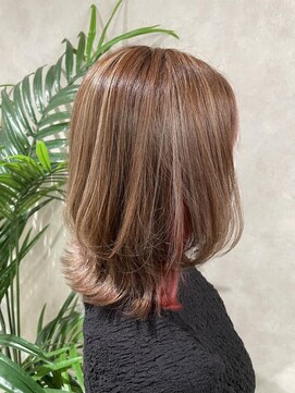 ミューバイケンジ(miu by KENJE) miu&伊藤夏海 ハイライト＋イヤリングカラー◎