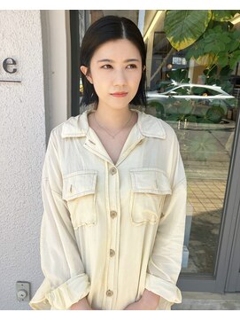 マメ(mame) bob/暗髪/前髪なし