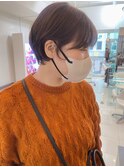 【横須賀中央　AGU】ショートボブヘルシーグレージュ