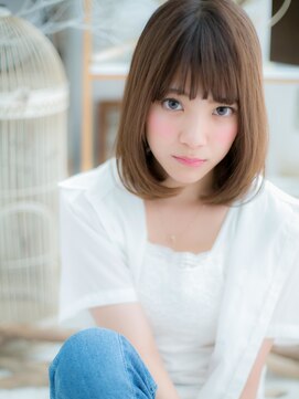 モッズヘア 越谷(mod's hair) ワンレン3Dカラーシルキーベージュ小顔ロブc5越谷20代30代40代