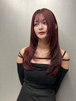 イキ 表参道(iki omotesando)&nbsp;ハッシュカット/フルバング/似合わせカット/レッドブラウン