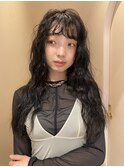 dark ash brown × wave style