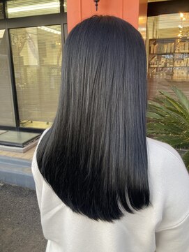 エルベ 千波店(elve) ブリーチなしブルーブラック