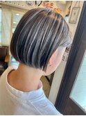 ホワイトグレージュ★ショート