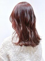 セイドット リー(Say. Ree)&nbsp;Say.レッドブラウンウェーブミディアム韓国風巻き似合わせカット