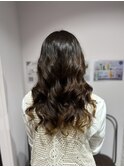 【モモカ】コテ巻き風パーマ