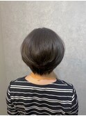 大人ショートウルフボブ 髪質改善ケアTr/白髪染め#2